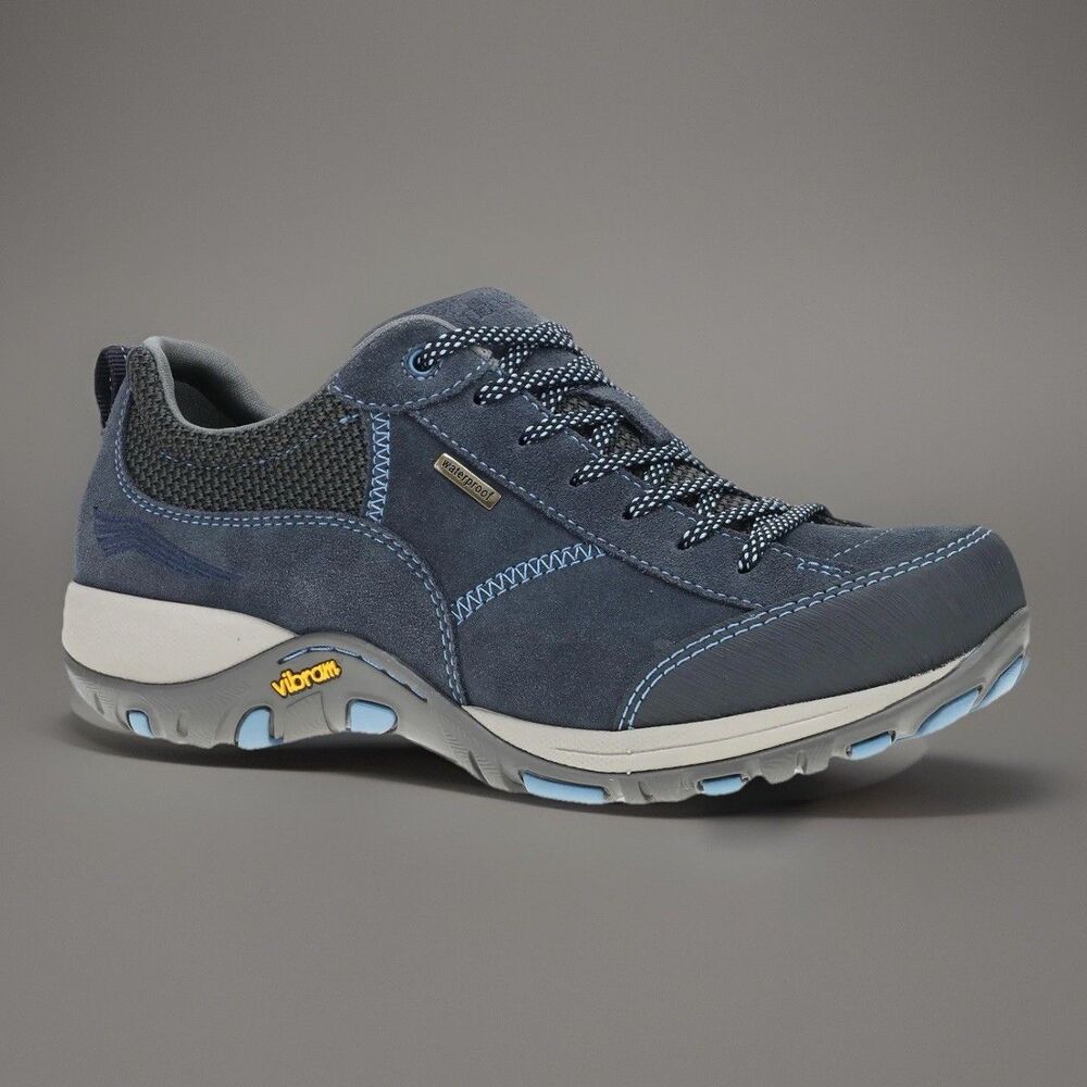 Dansko Women’s Paisley Waterproof Sneaker Navy Blue Leather 38W 7.5-8 Vibram